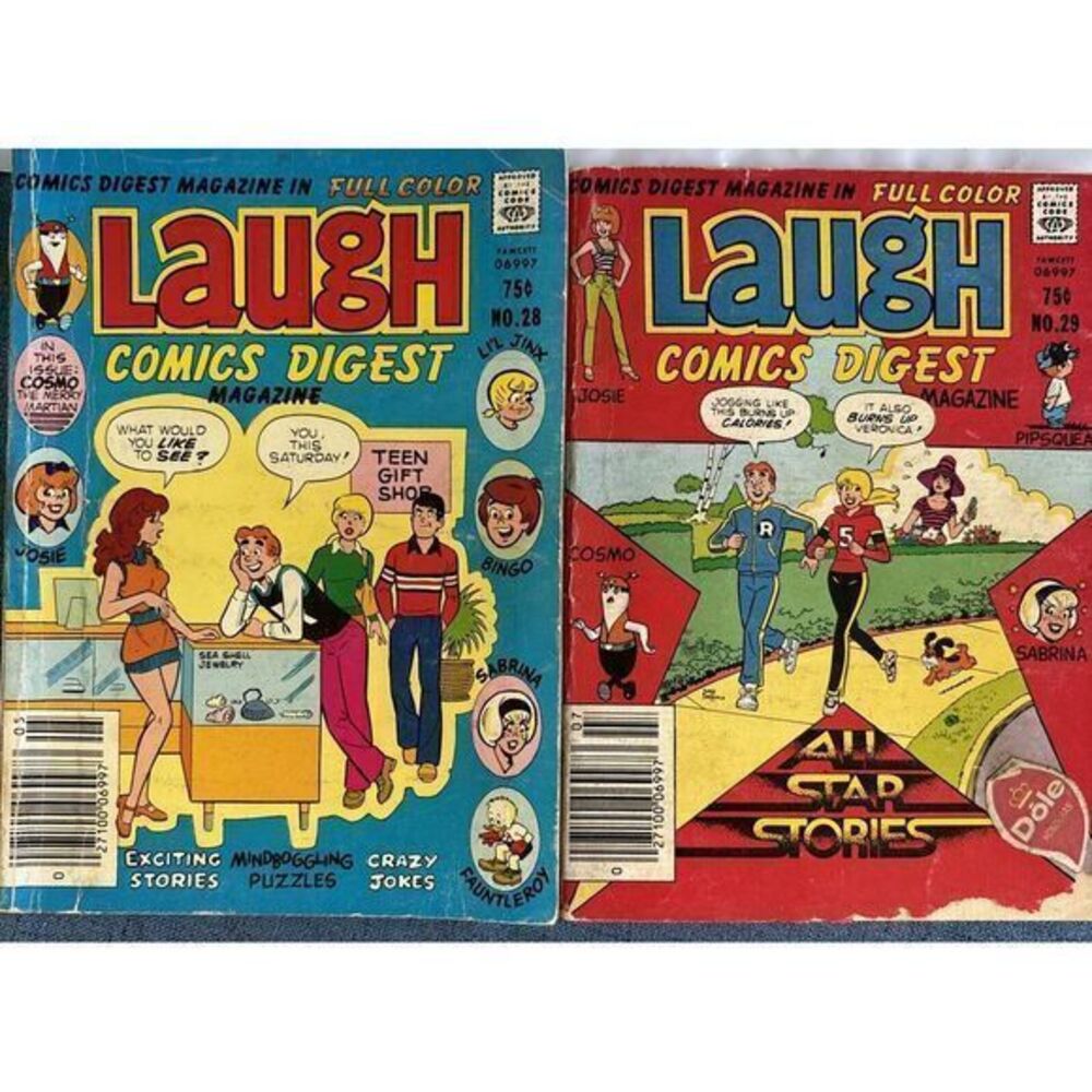 Laugh Comics Digest Magazine No. 28 ,and 29 1980 , The Archie Digest Library